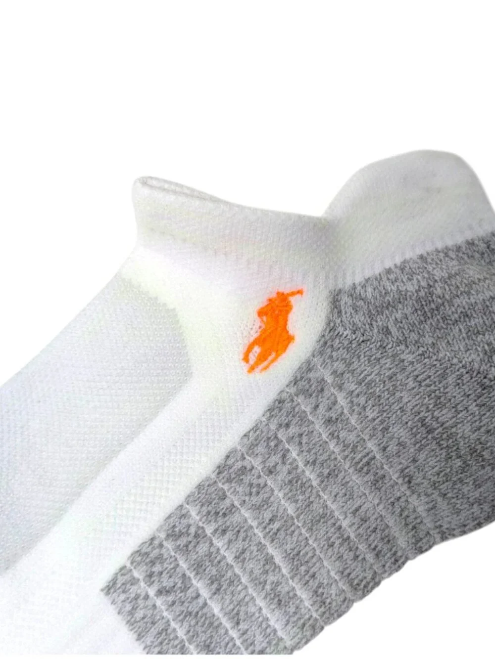 Polo Ralph Lauren Performance Socks 3 Pair Pack Low Cut Tab XL 12-17 Neon White